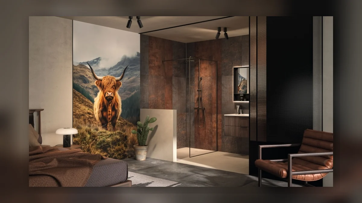 Kinedo Adds Animal-Print Panels to Kinewall Bathroom Range