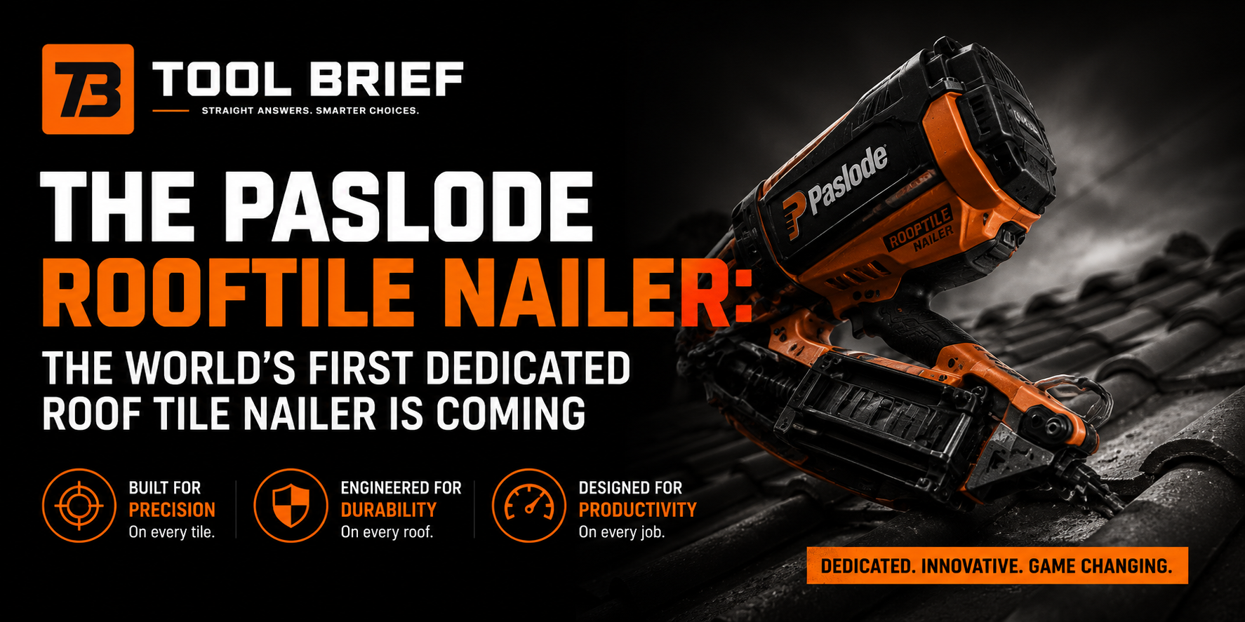 Paslode RoofTile Nailer feature artwork